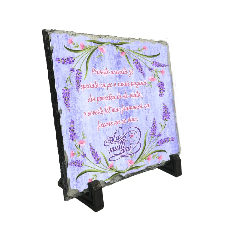 Priveste aceasta zi speciala ca pe o ..., piatra ardezie personalizata, cu mesaj model pa035